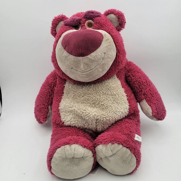 Disney Pixar Store LOTSO HUGGIN BEAR Lot of 2 Bears 15" Plush Strawberry Scent - Picture 2 of 16